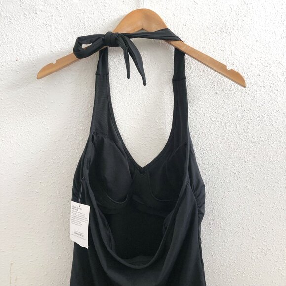 NWT ATHLETA Plunge Halter One Piece Swimsuit Size Medium - Picture 4 of 10